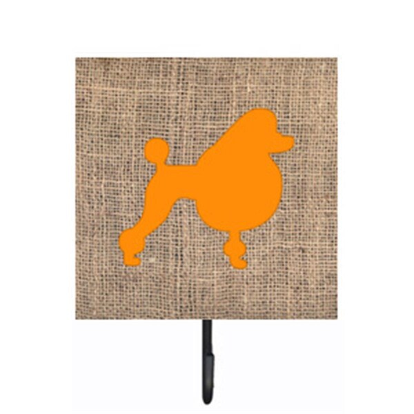 Micasa Poodle Burlap And Orange Leash Or Key Holder MI227153 - main